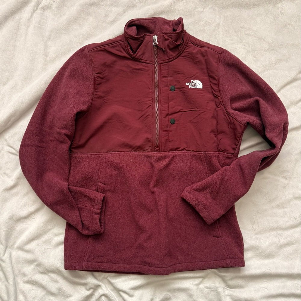 The North Face Burgundy Fleece Jacket